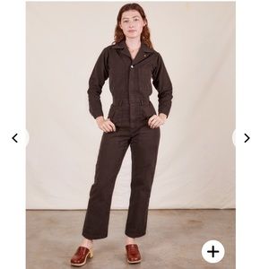 BBP Espresso Brown Long Sleeve Jumpsuit